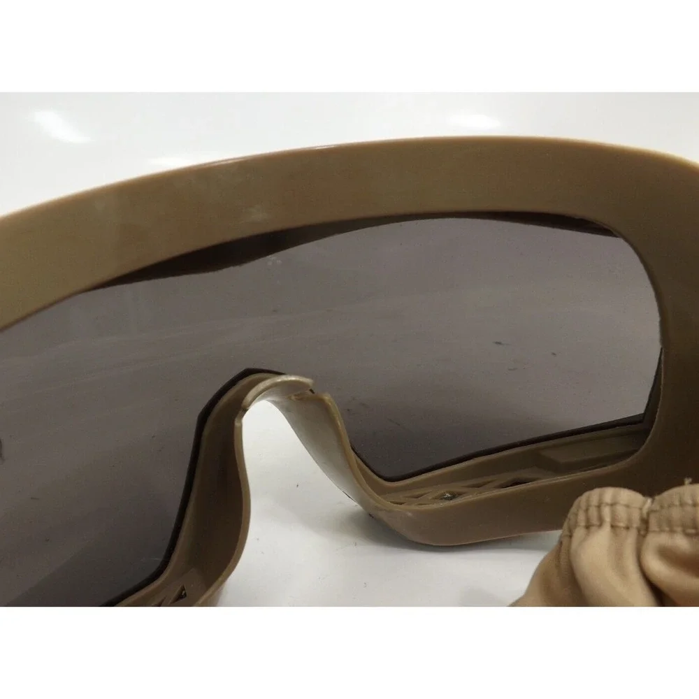 Tactical Windproof dark shade Coyote brown Airsoft adjustable safety goggles